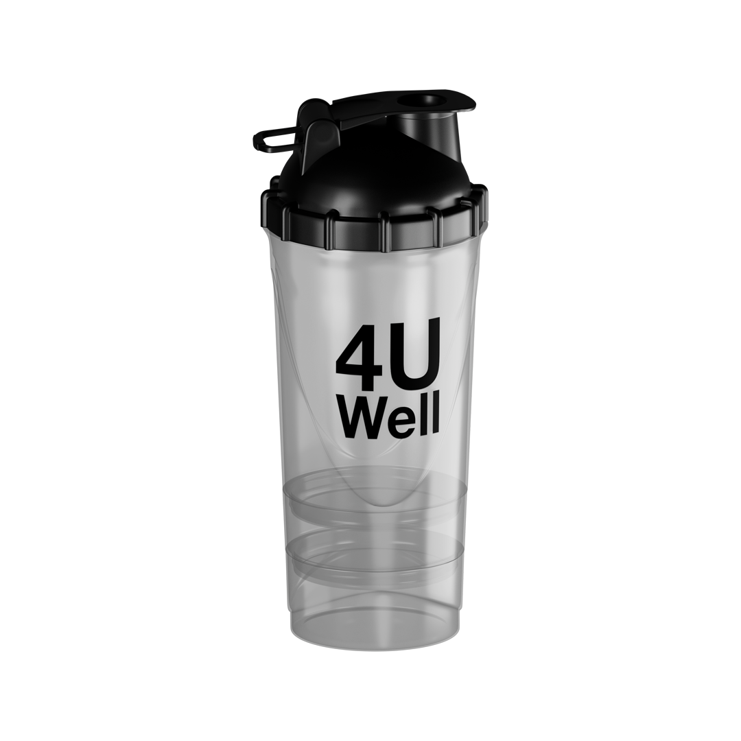 3 in 1 Shaker Bottle : 100% Leak Proof | Storage Compartment | BPA Free