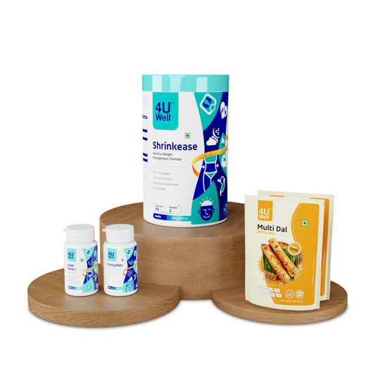 Fat Loss Combo – Combo 1 (Shrinkease, Lean Core I, Curcumin, Multi Dal Dosa Mix)