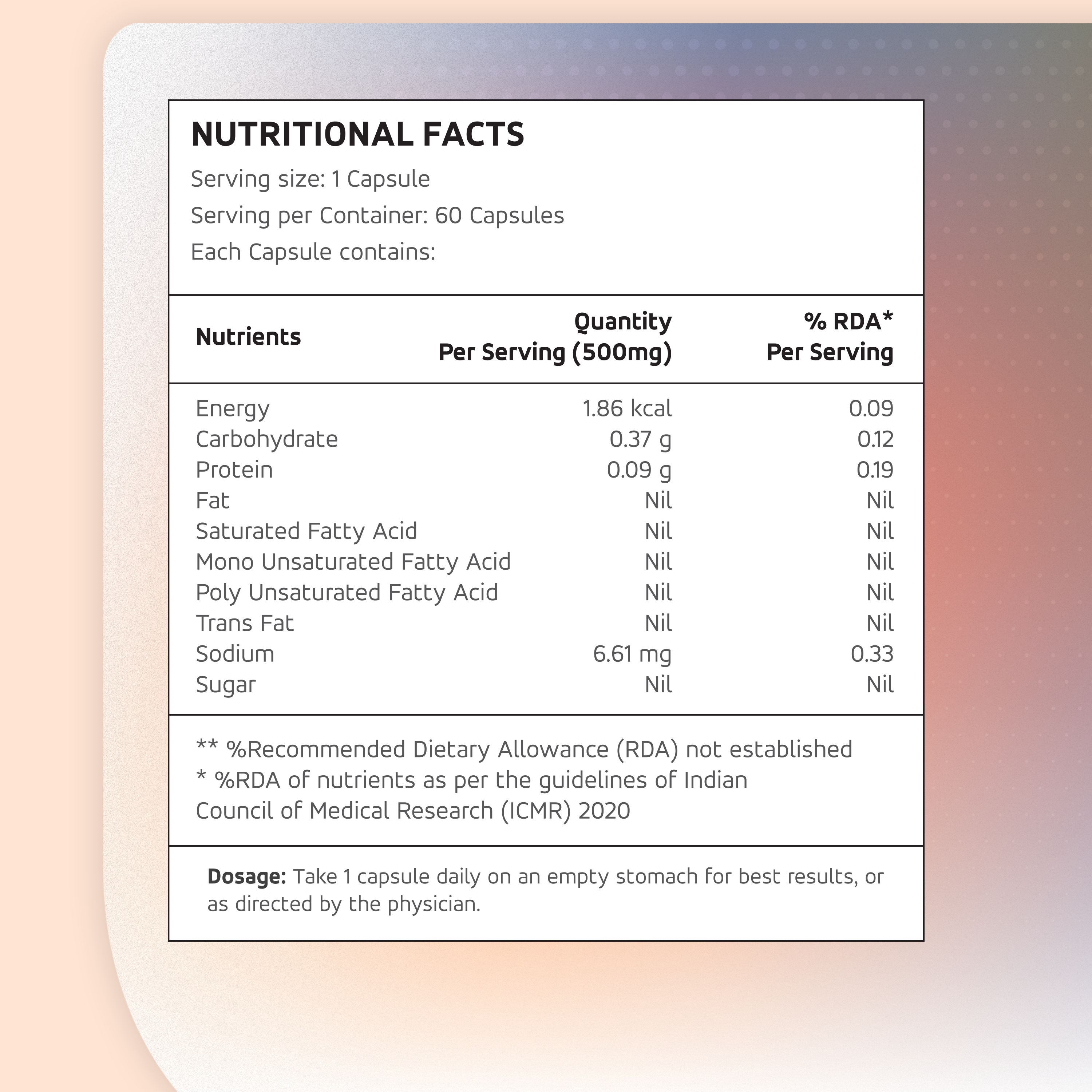 Nutrition Information