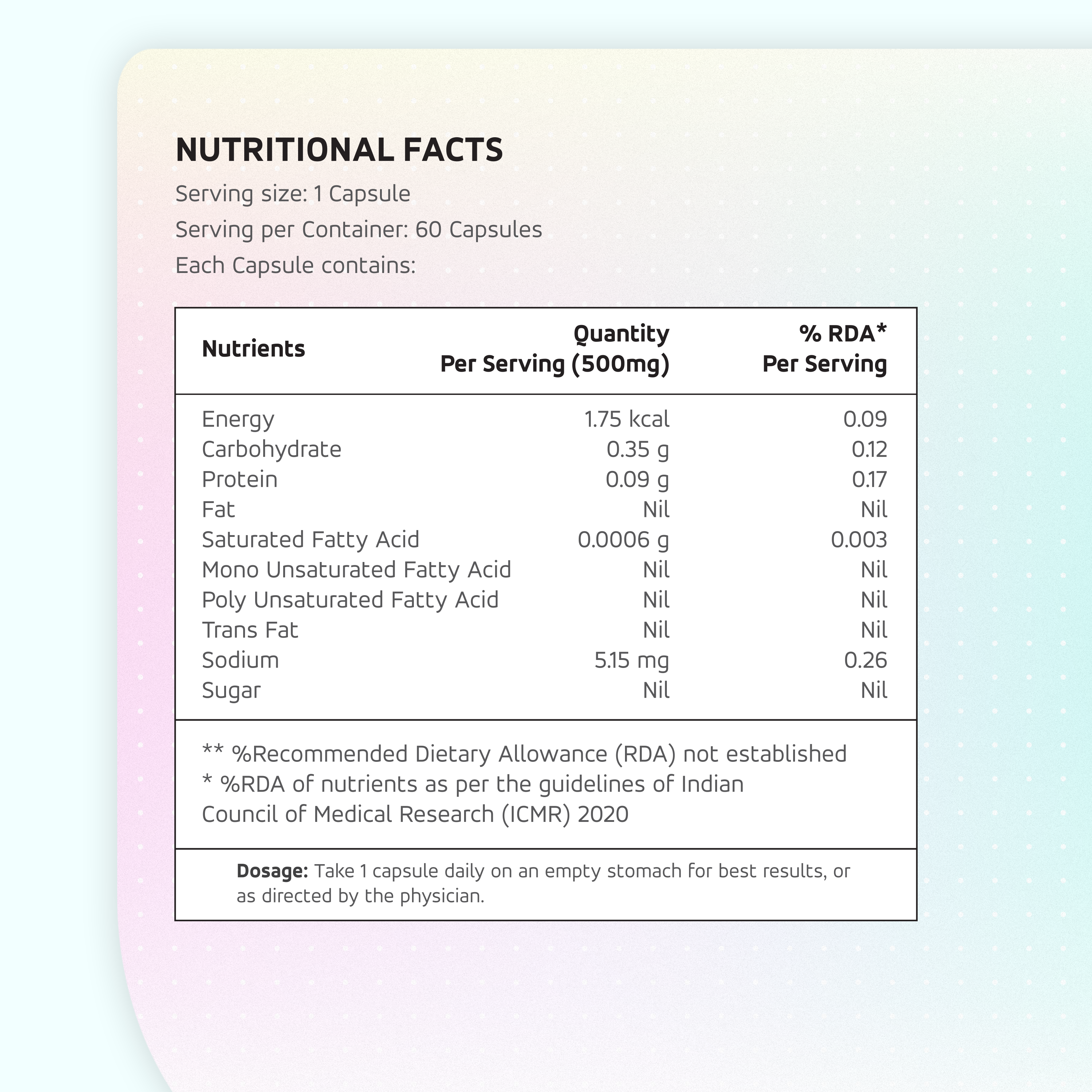 Nutrition Information