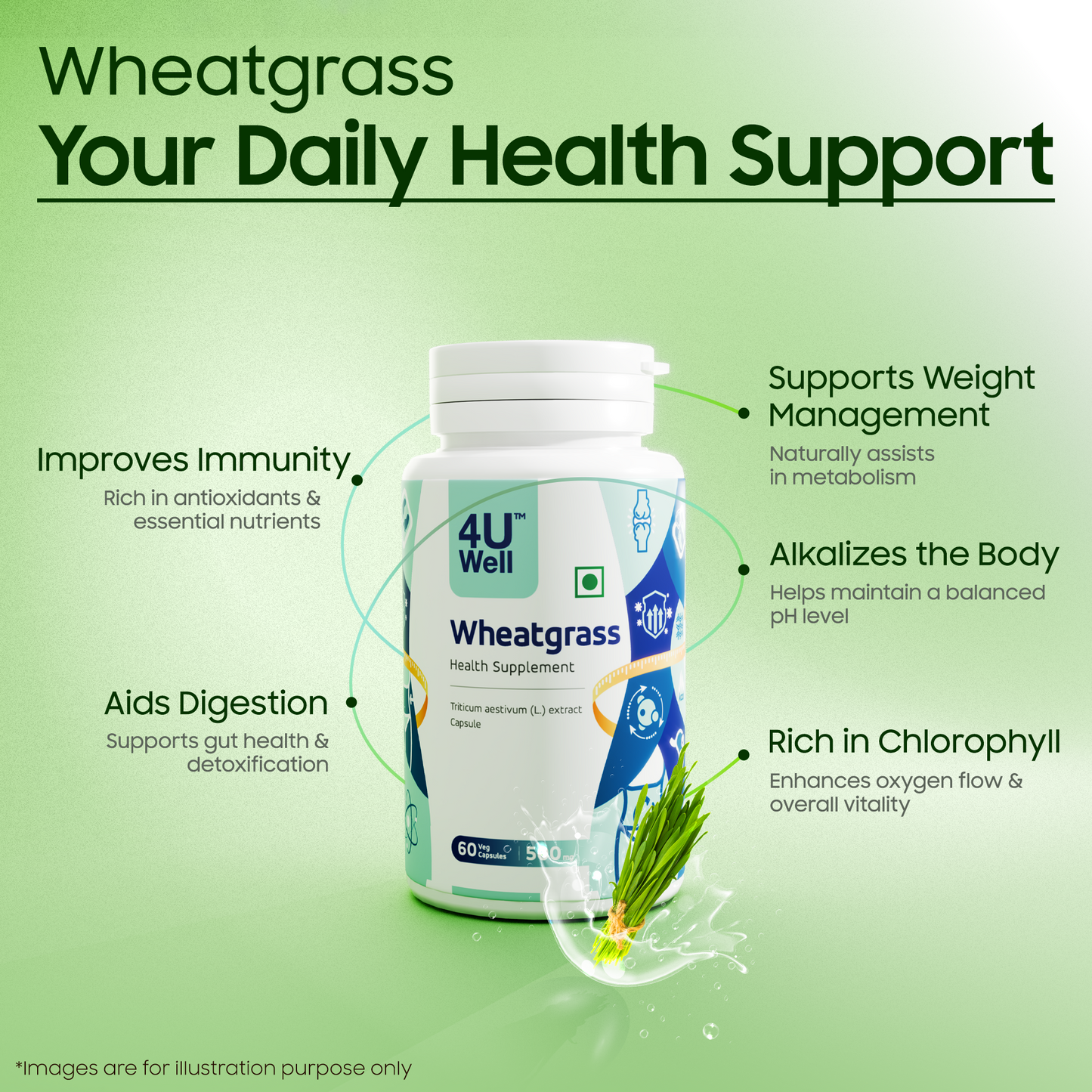 WHEATGRASS : Detox Harmful Toxins | Digestive Health | Heart Health