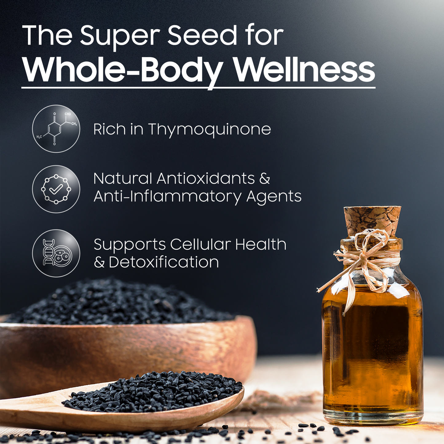 Blackcumin Seed Oil: Immune Health | Powerful Antioxidant | Healthy Aging