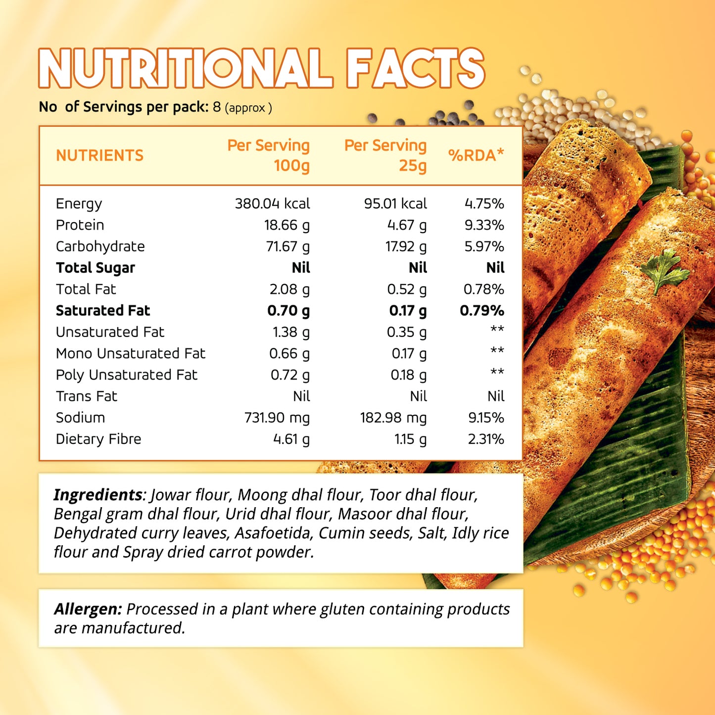 Multi-Dhal Dosa Mix Combo(Buy 2 Get 1)