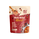 Package of 4U Well Multi Millet Muesli on a white background