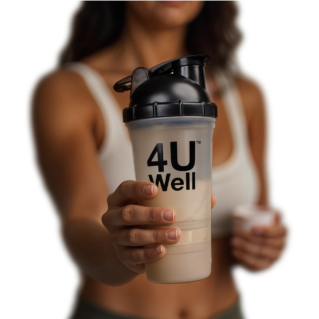 3 in 1 Shaker Bottle : 100% Leak Proof | Storage Compartment | BPA Free