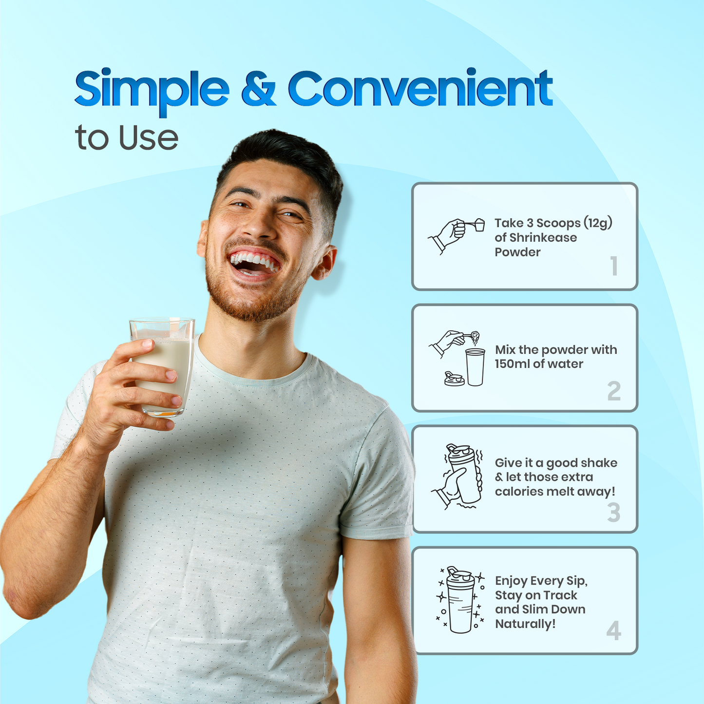 SHRINKEASE - Healthy Weight Management | Fat Oxidation | Inch Loss