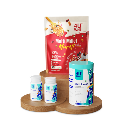 LivSlim – Liver Health Combo (Shrinkease, Liv Well, Multi Millet Muesli, Guduchi)