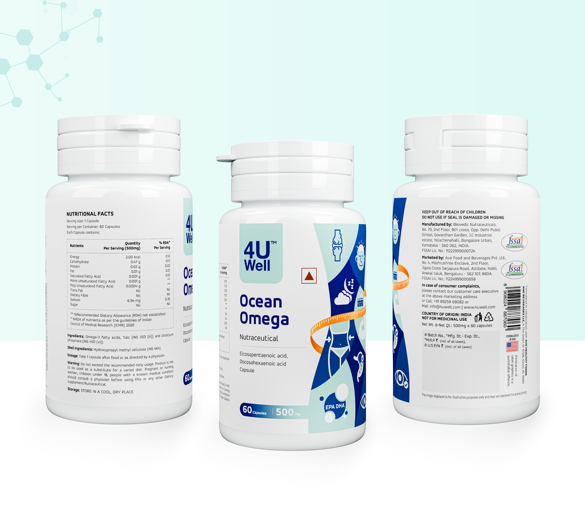 OCEAN OMEGA: Premium Omega-3 for Heart, Brain & Joint Health