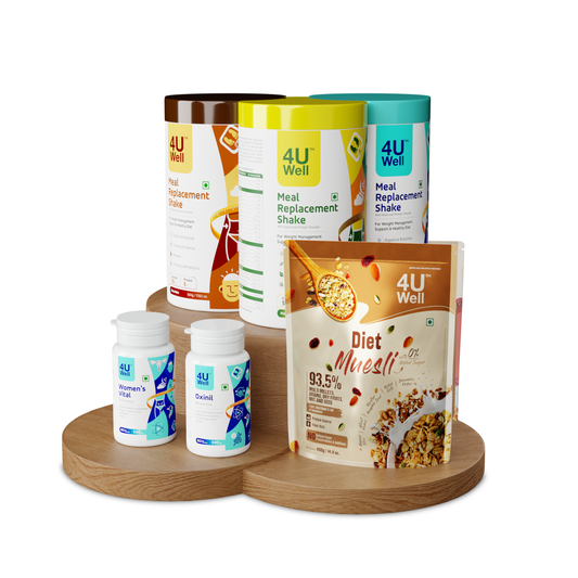 Women's Health Combo(Meal Replacement Shake, Women's Vital, Oxinil, Diet Muesli)