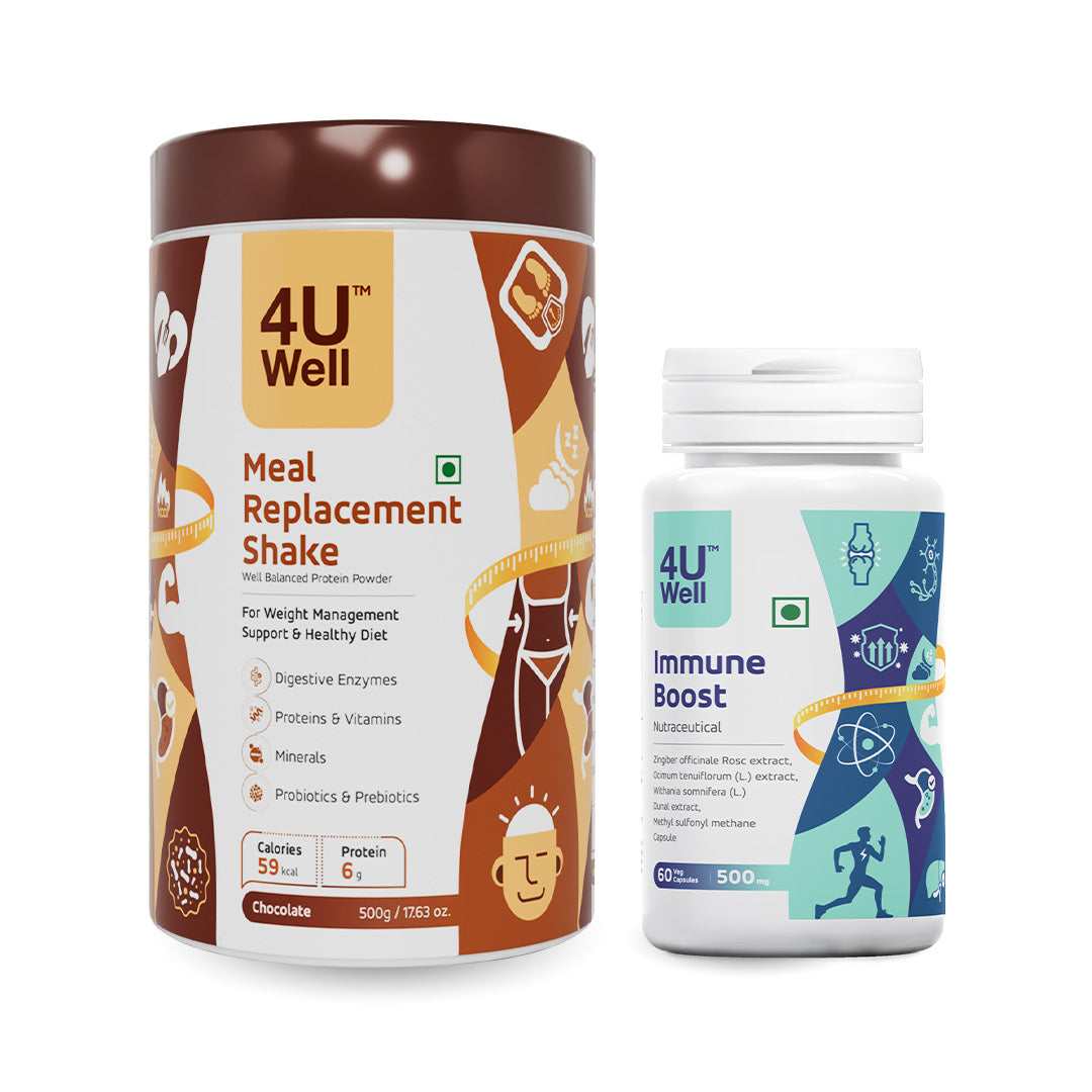 Weight Gain Combo for Underweight (MEAL REPLACEMENT SHAKE | IMMUNE BOOST )