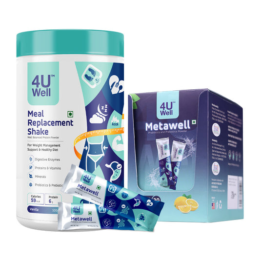 Weight Loss & Gut Booster Kit | Weight Loss Shake with MCT + METAWELL (Gut Restore)