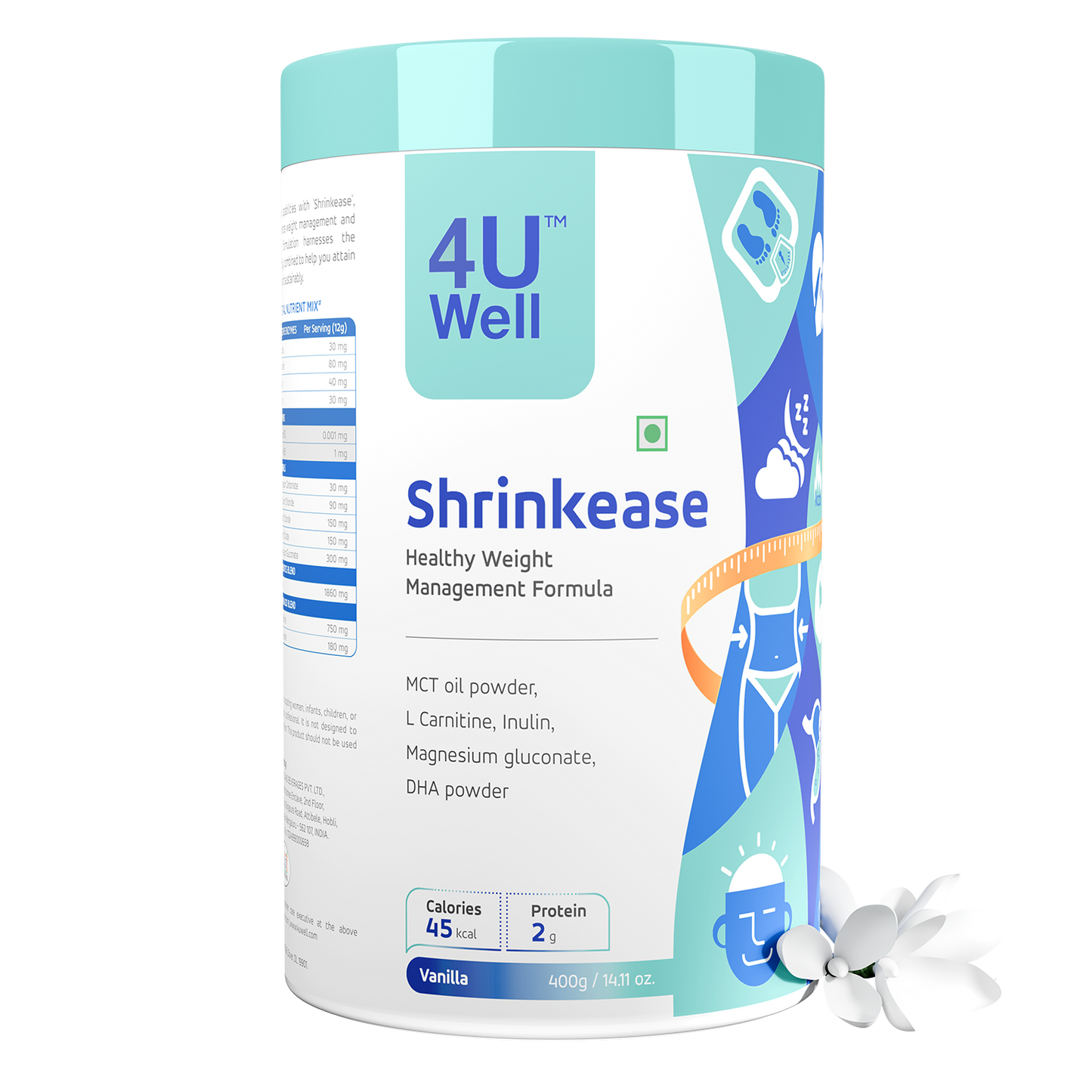 SHRINKEASE - Healthy Weight Management | Fat Oxidation | Inch Loss