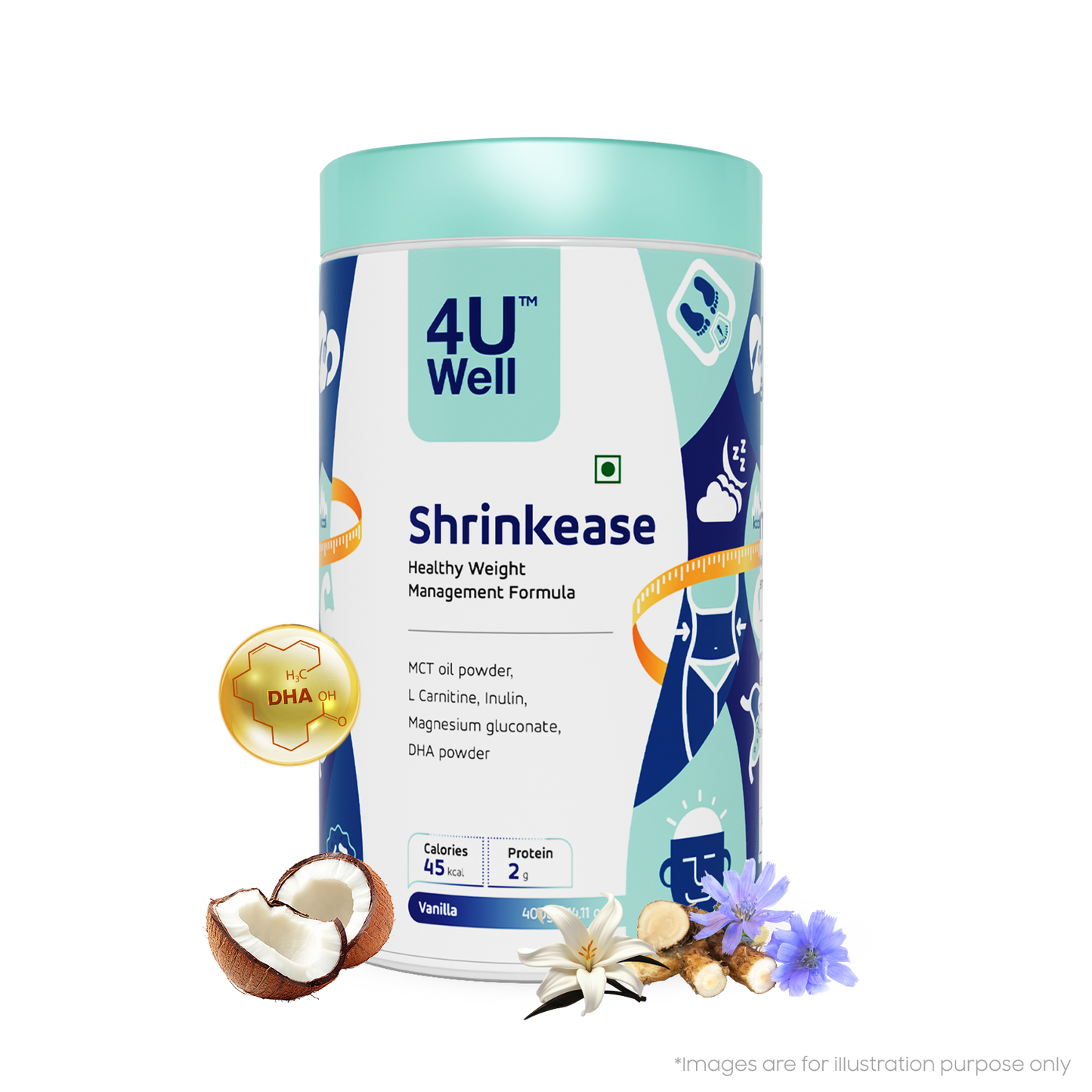 SHRINKEASE - Healthy Weight Management | Fat Oxidation | Inch Loss