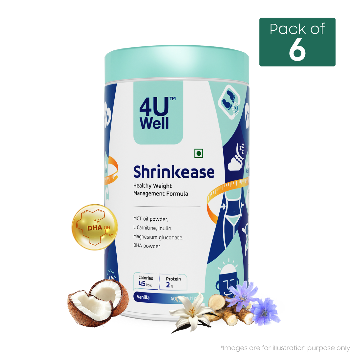 SHRINKEASE - Healthy Weight Management | Fat Oxidation | Inch Loss