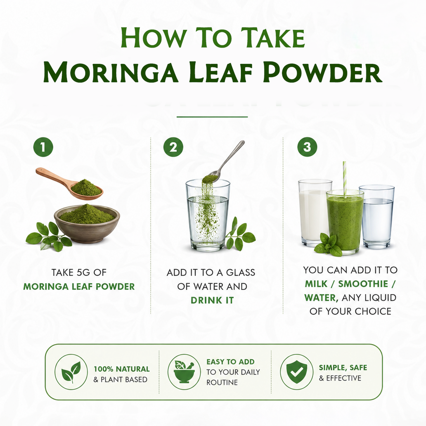 Moringa Leaf Powder (100g)
