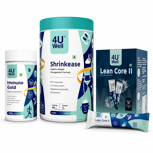 Inch Loss Combo with Immunity Booster (SHRINKEASE | LEAN CORE II | IMMUNO GOLD)