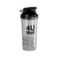 3 in 1 Shaker Bottle : 100% Leak Proof | Storage Compartment | BPA Free