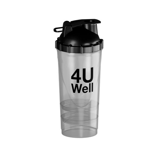 3 in 1 Shaker Bottle : 100% Leak Proof | Storage Compartment | BPA Free