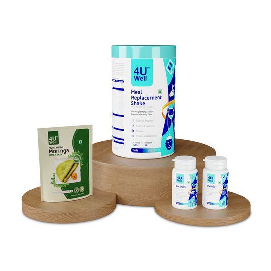 LivSlim – Liver Health Combo 2 (Meal Replacement Shake, Liv Well, Moringa Dosa Mix, Oxinil)