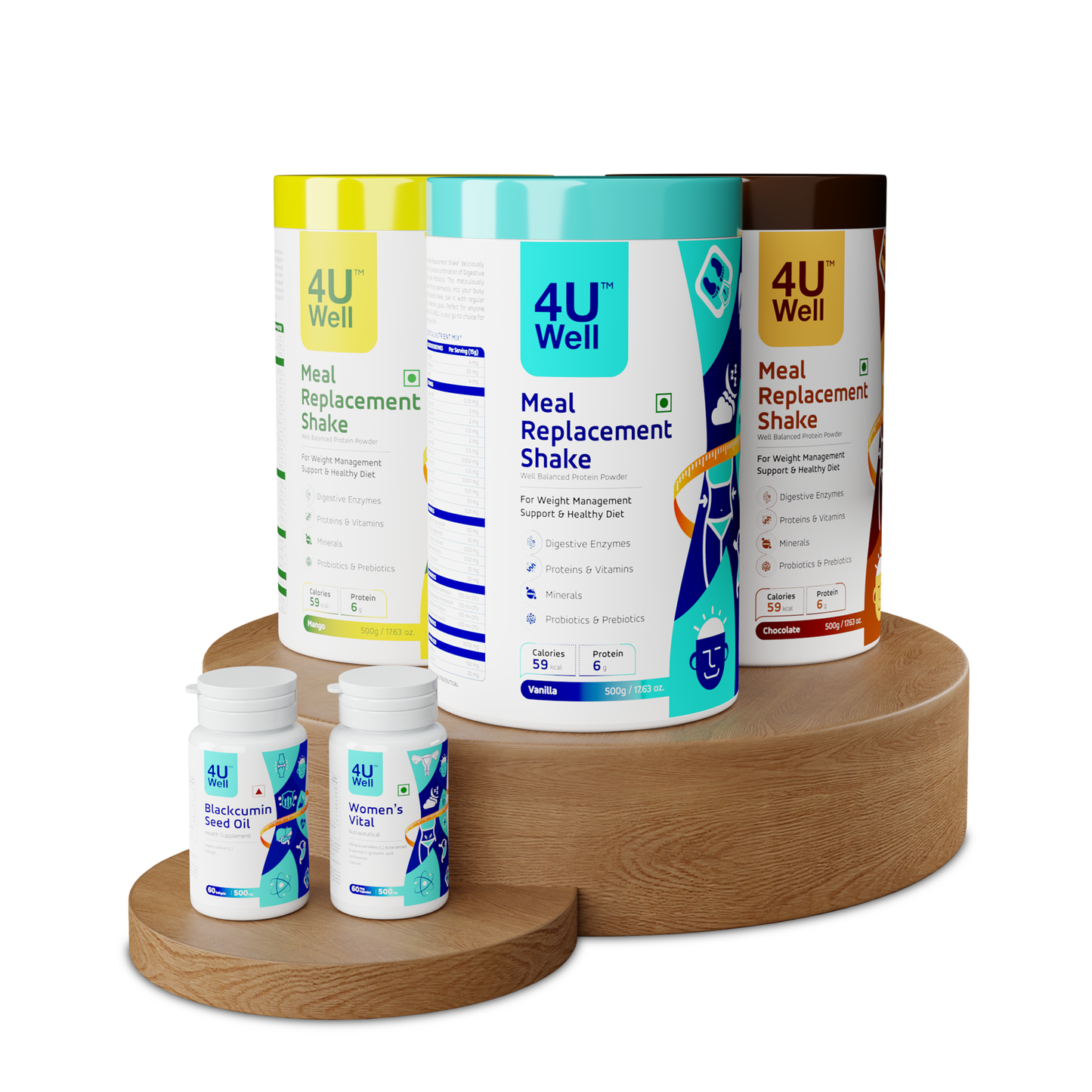 SheFit – Women’s Health Combo 1 (Lean Core I, Blackcumin Seed Oil, Bio PCOS, Diet Muesli)