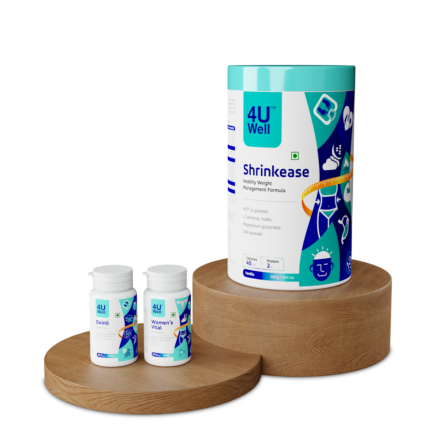 SheFit – Women’s Health Combo 3 (Shrinkease, Women’s Vital, Oxinil)