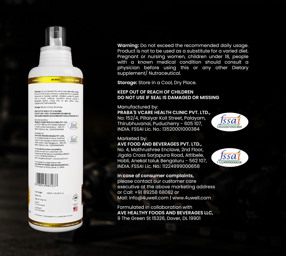 L-CARNITINE: Fat Metabolism Support | Cellular Energy | Exercise Support