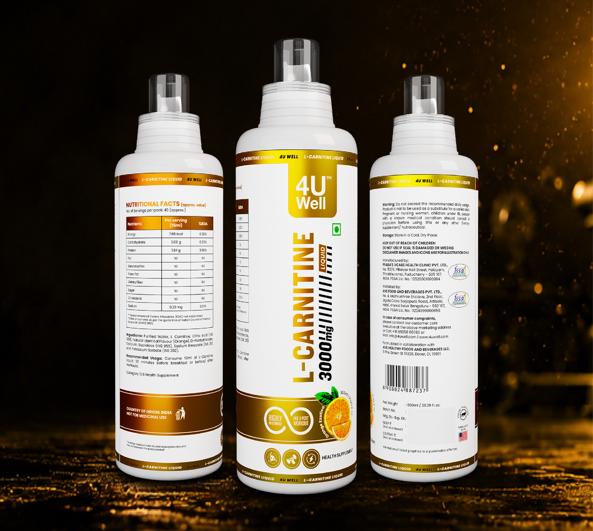L-CARNITINE: Fat Metabolism Support | Cellular Energy | Exercise Support