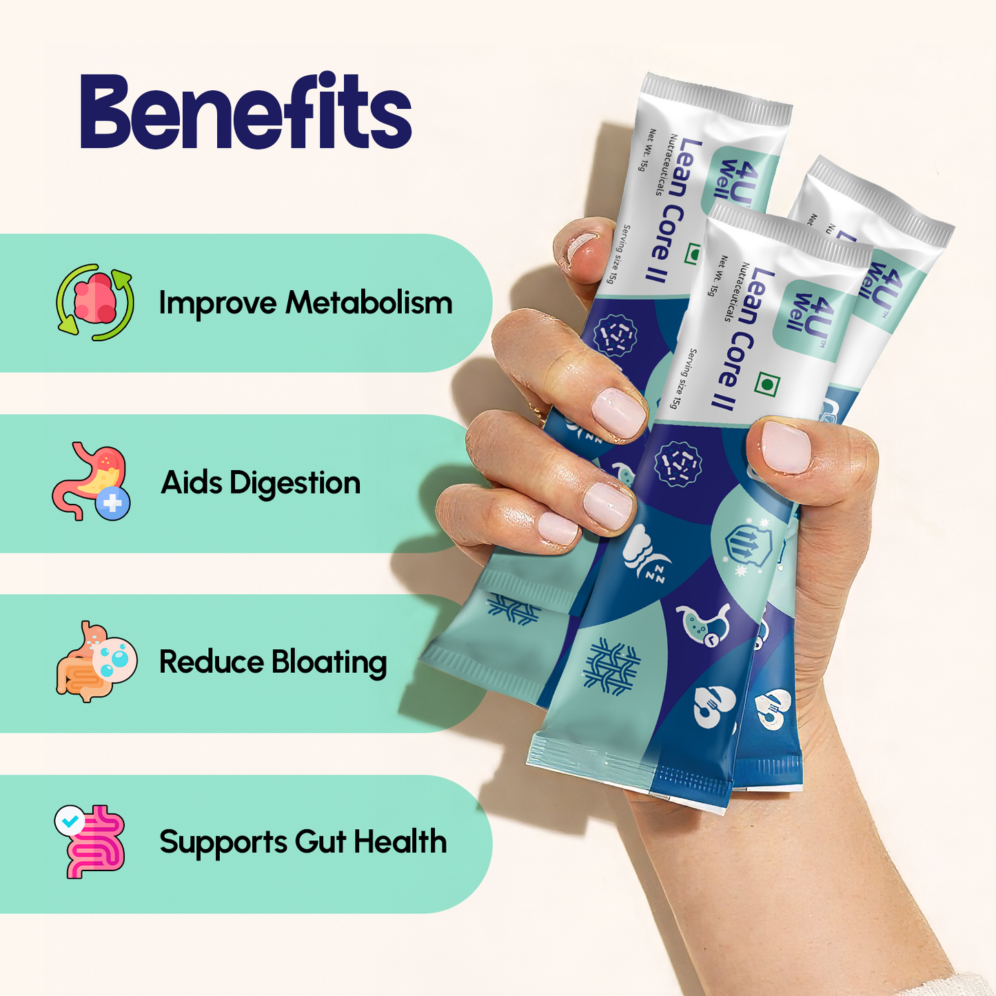 LEAN CORE II : Gut Health | Weight Loss Booster | Improve Digestion