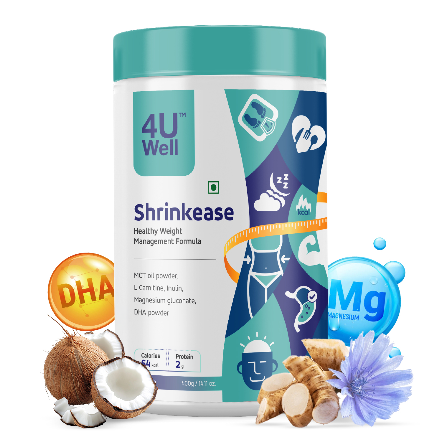 SHRINKEASE - Healthy Weight Management | Fat Oxidation | Inch Loss