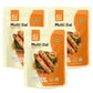 Three packages of 4U Well Multi Dal Dosa Mix on a white background