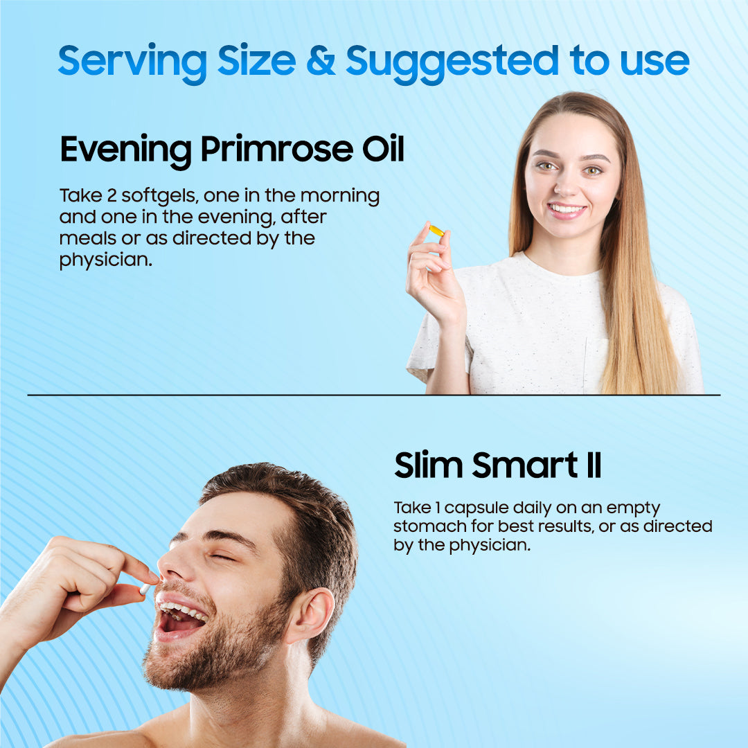Women's Health Weightloss Combo (Evening Primrose | Slim smart 2)