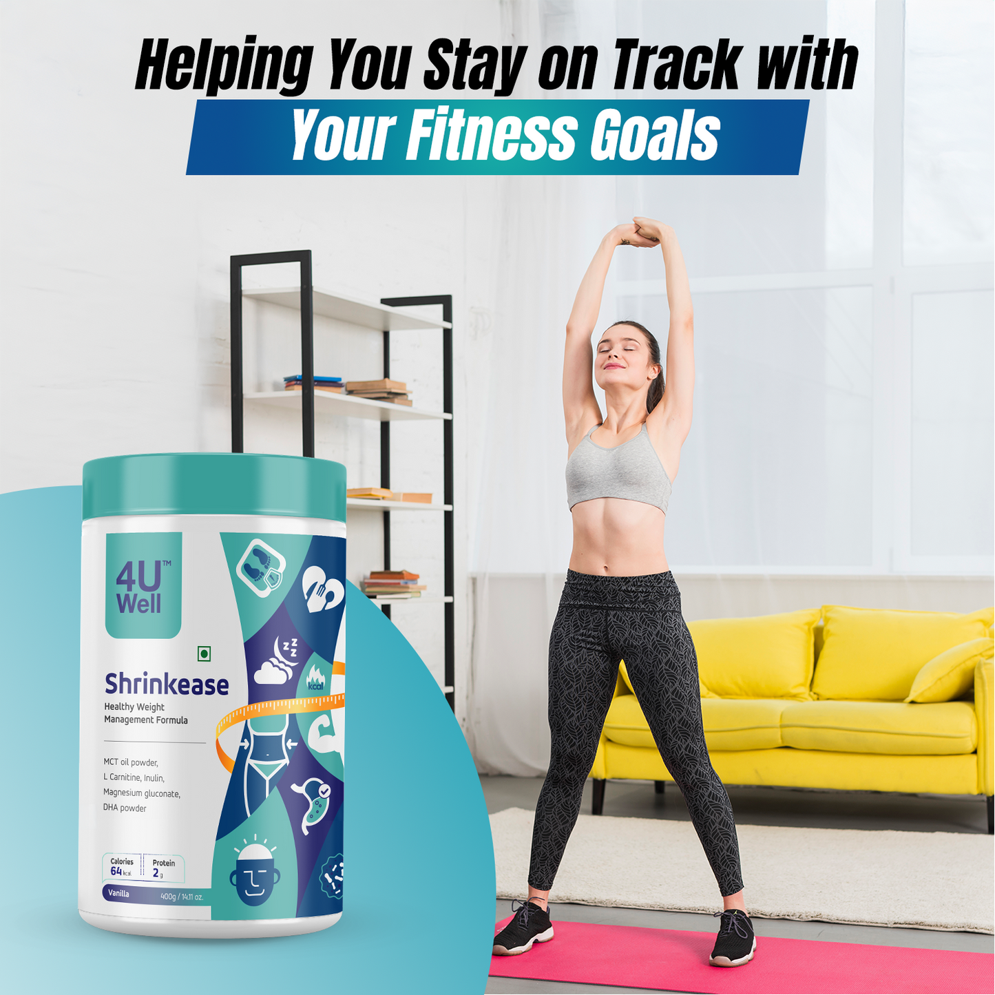 SHRINKEASE - Healthy Weight Management | Fat Oxidation | Inch Loss