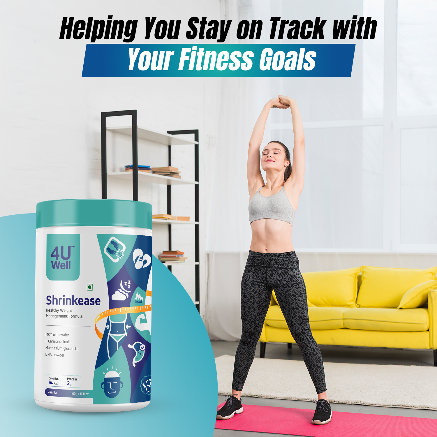 SHRINKEASE - Healthy Weight Management | Fat Oxidation | Inch Loss