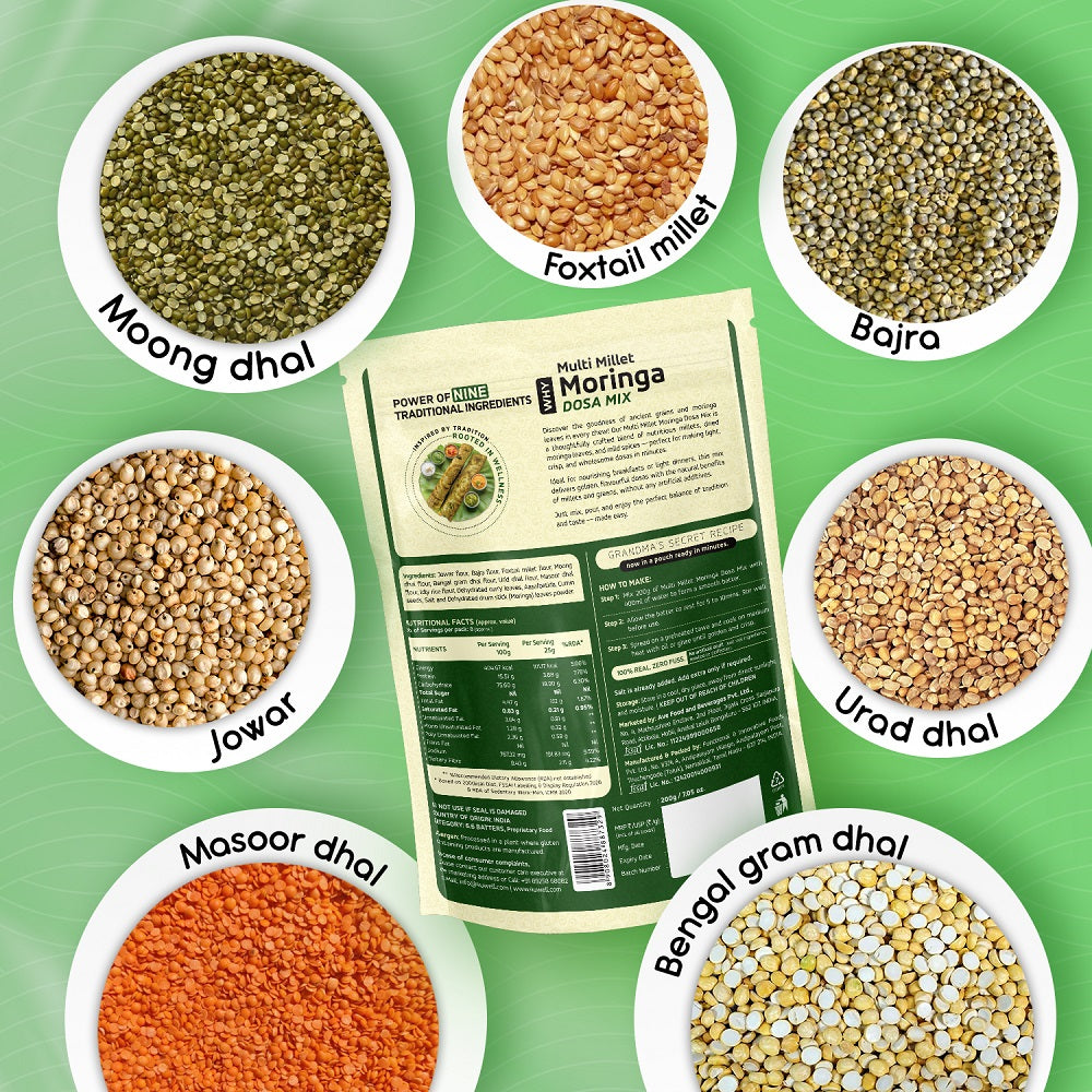 Creamed Honey + Moringa Dosa Mix Combo (Pack of 2)