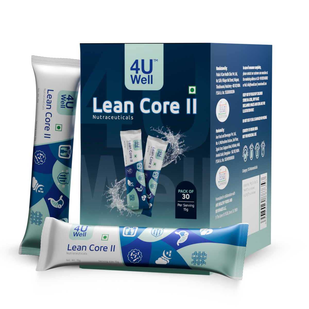 Inch Loss Combo with Immunity Booster (SHRINKEASE | LEAN CORE II | IMMUNO GOLD)