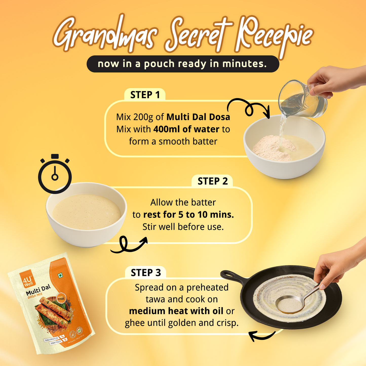 Multi-Dhal Dosa Mix