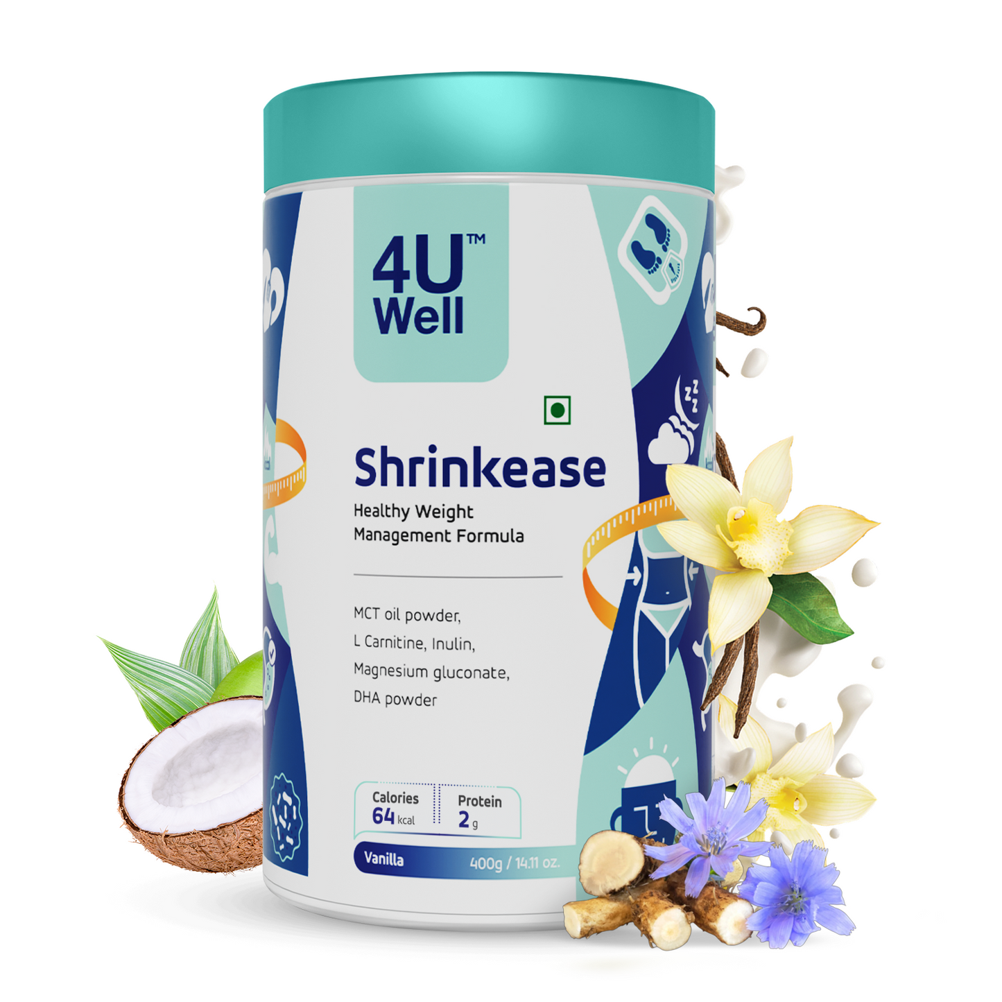 SHRINKEASE - Healthy Weight Management | Fat Oxidation | Inch Loss