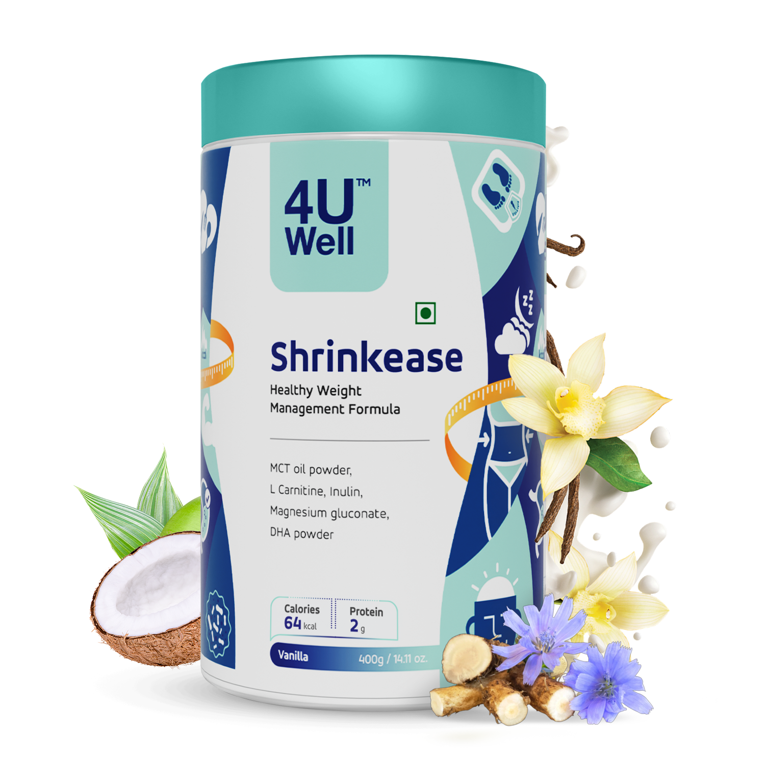 SHRINKEASE - Healthy Weight Management | Fat Oxidation | Inch Loss
