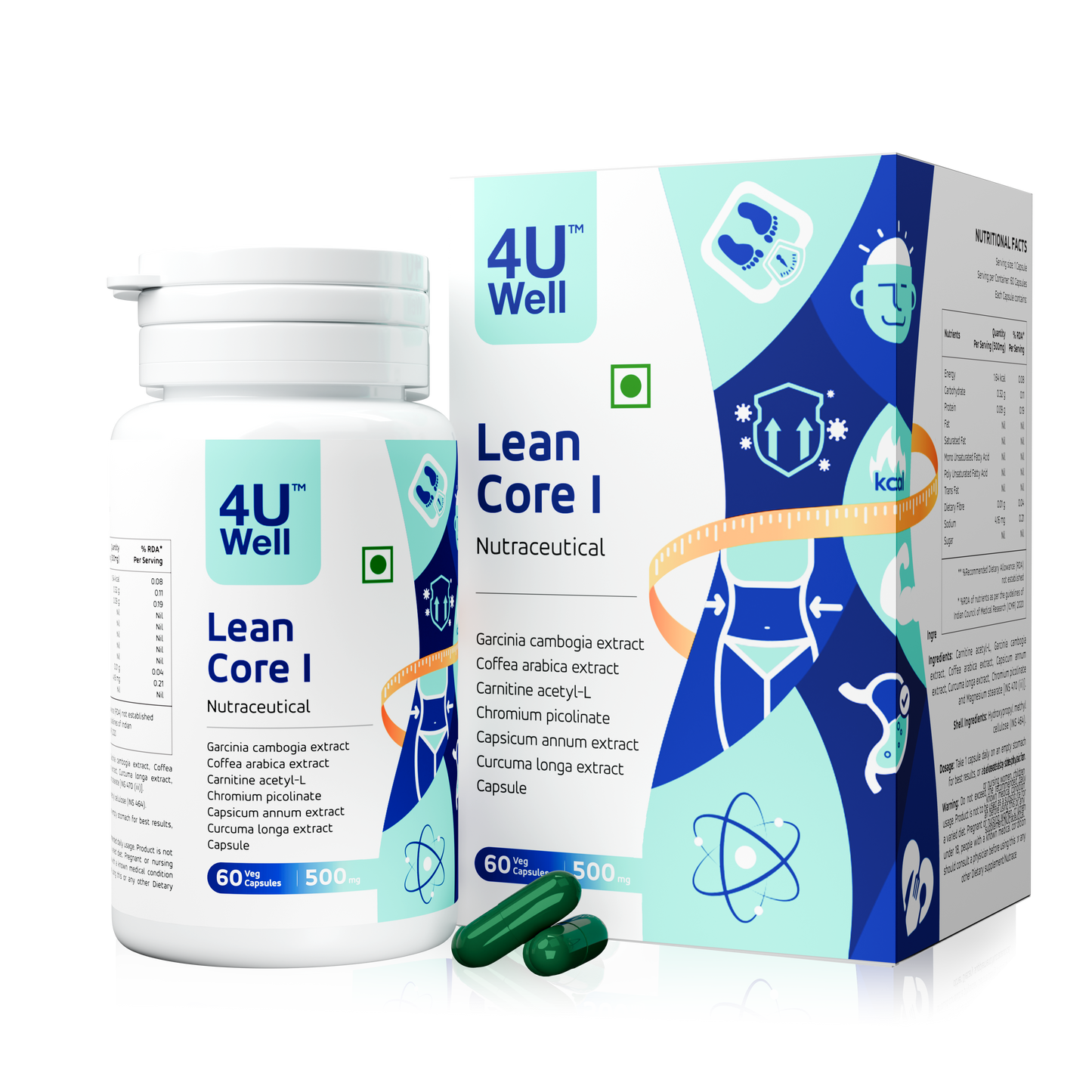 LEAN CORE I : Fat Oxidation | Weight Management | Melt Fat | Antioxidant