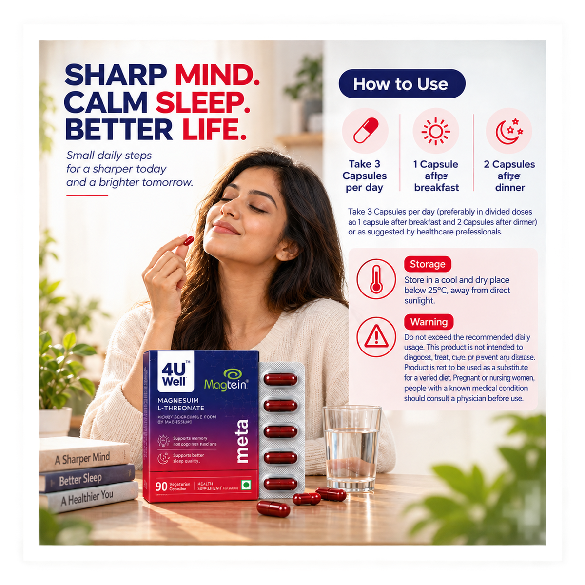 MAGNESIUM L-THREONATE: Cognitive Function & Brain Health Support