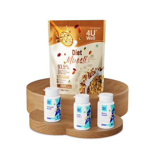 HeFit Men’s Health Combo 2 (Lean Core I, Men's Health,  Immune Boost, Diet Muesli)