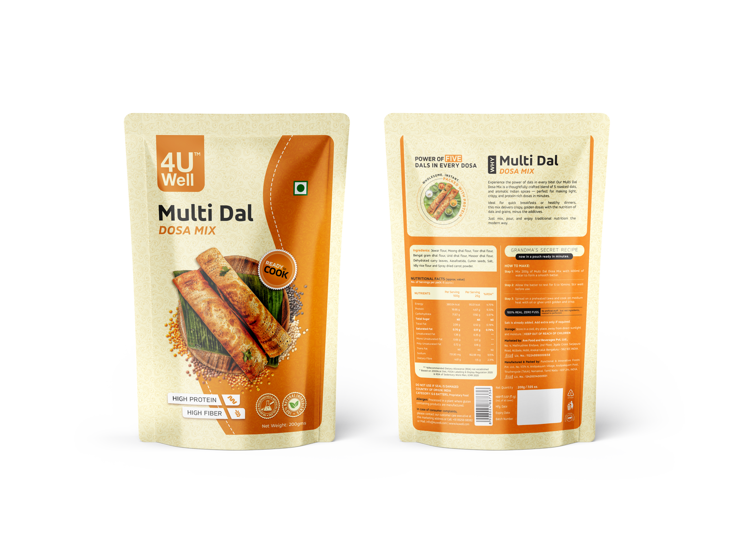 Multi-Dhal Dosa Mix