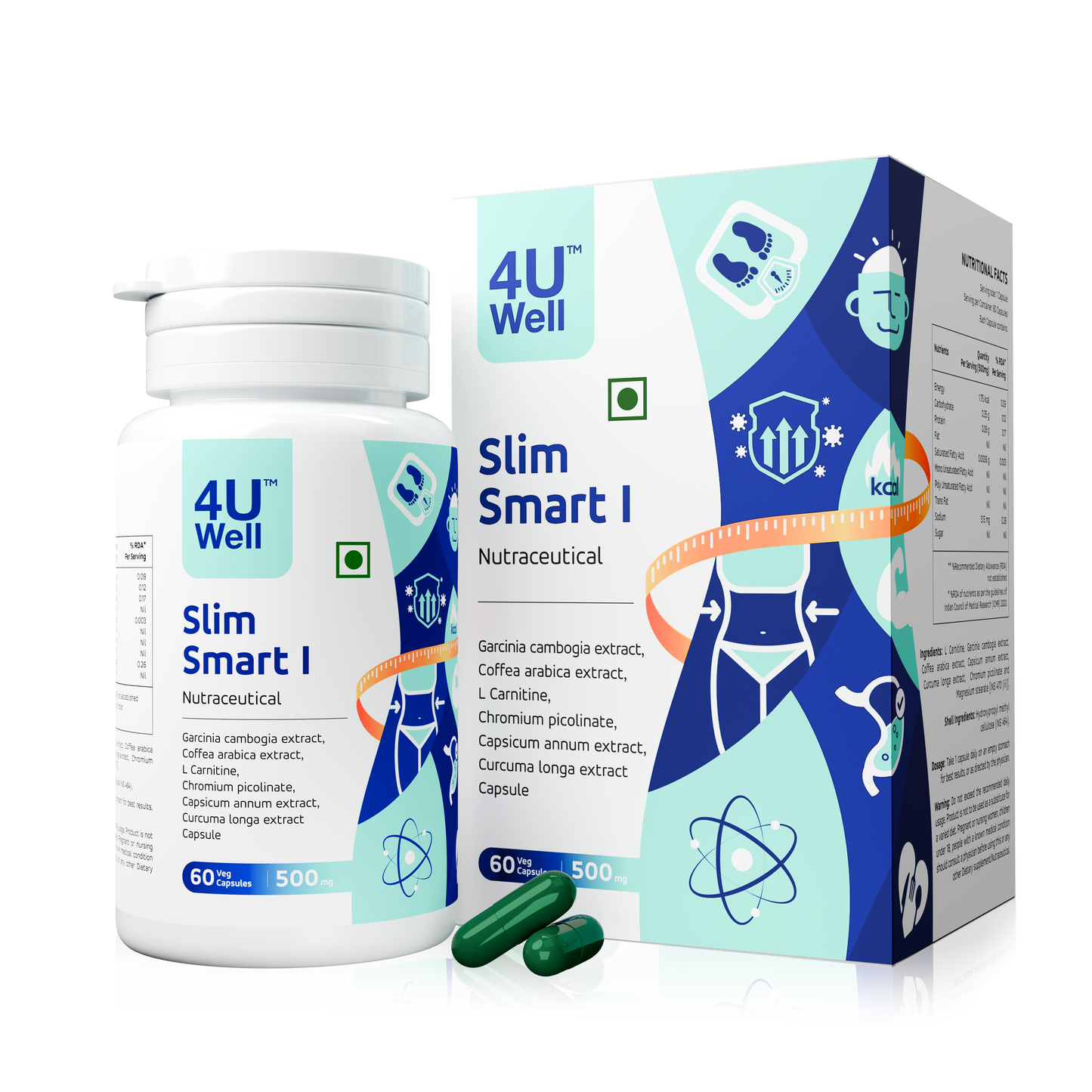 SLIM SMART I : Fat Oxidation | Weight Management | Melt Fat | Antioxidant